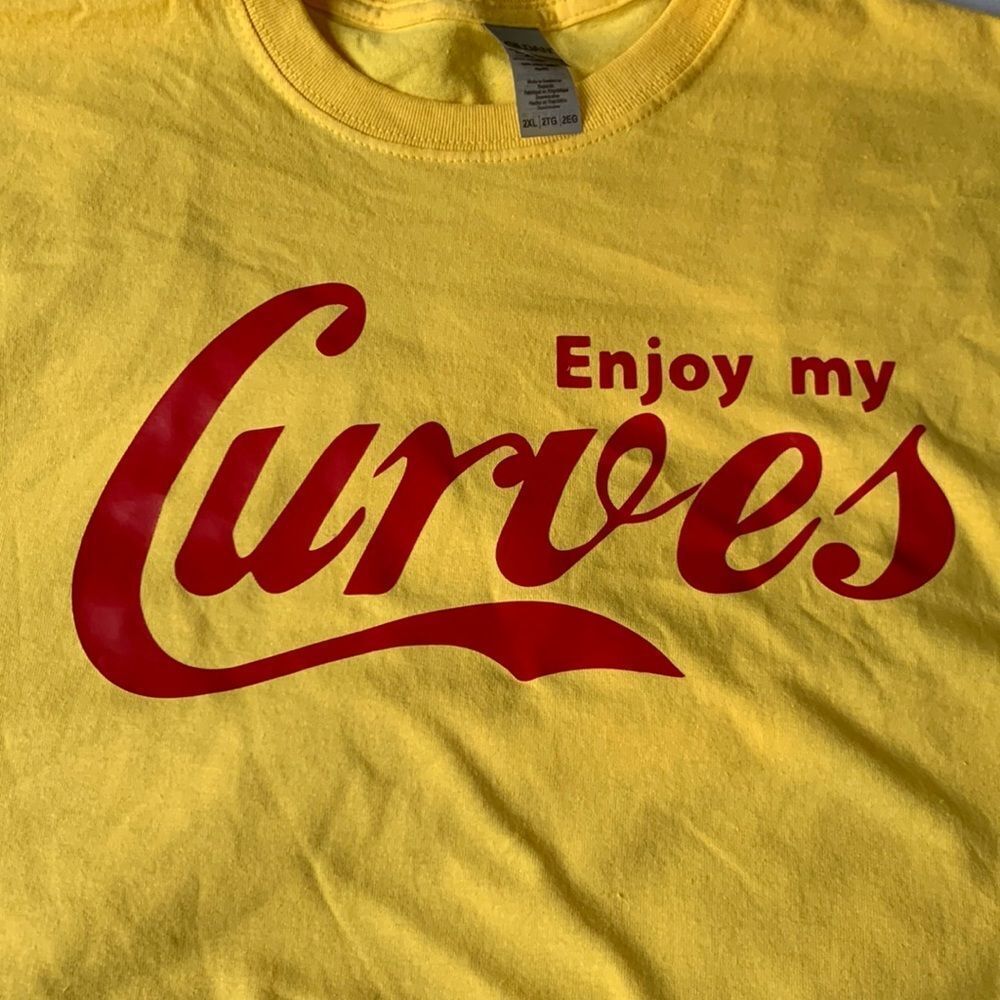 NNWT Enjoy My Curves Tee